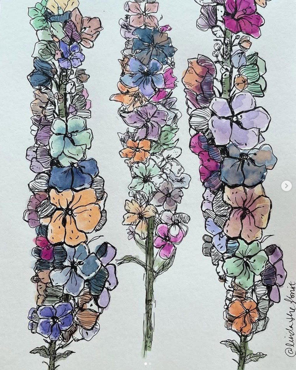 Kort med tistelmotiv