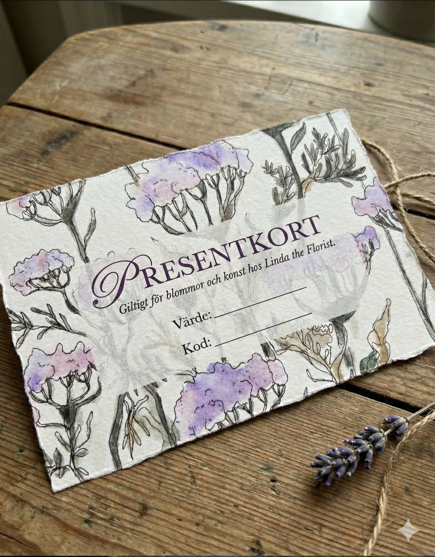Presentkort Linda the Florist